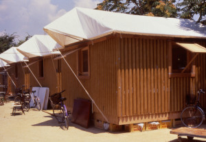 Casas de Emergencia de tubos de cartón, Shigeru Ban.