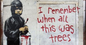 Banksy I remember when all was trees, 2010. Detroit. Estados Unidos