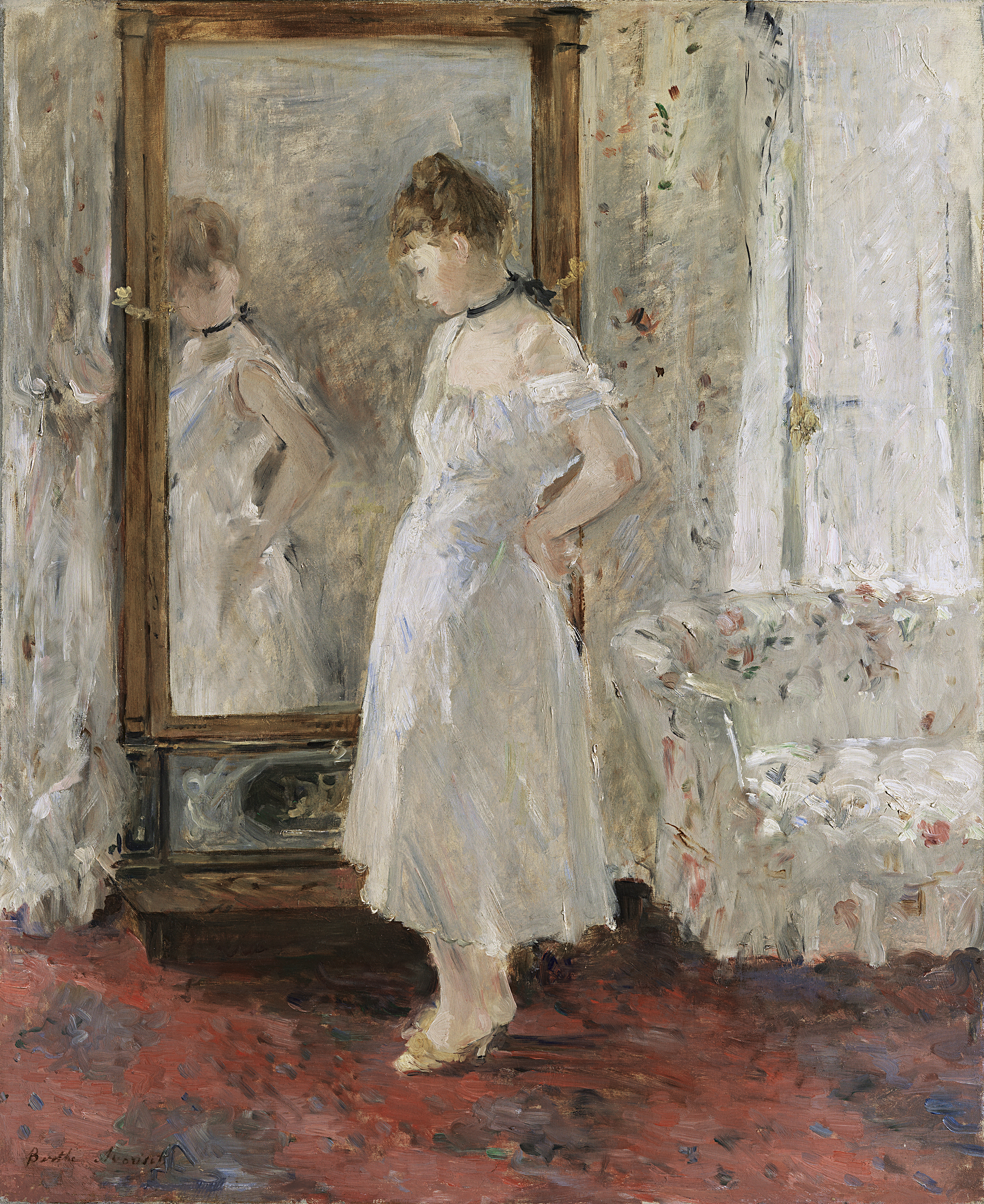 El espejo psique, de Berthe Morisot.