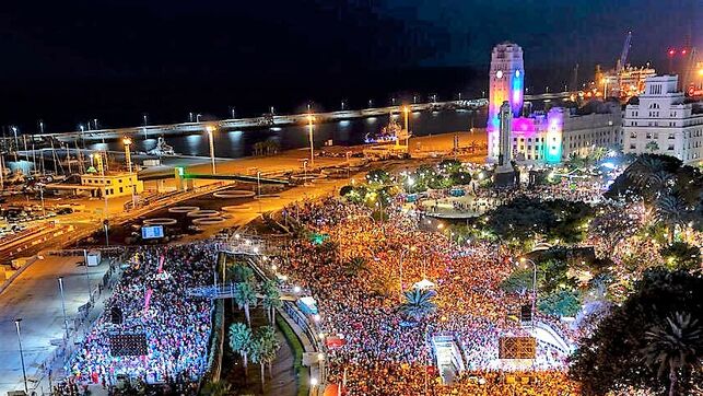 Vista del concierto de Juan Luis Guerra durante los Carnavales del 2019.