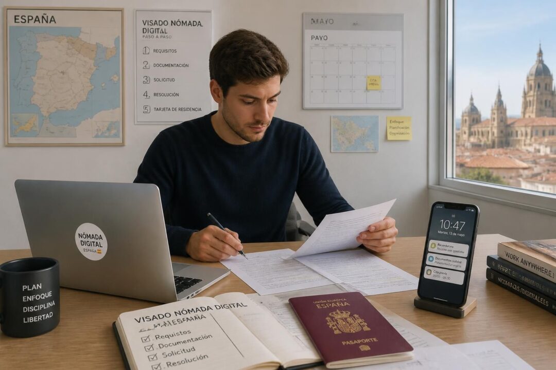 descubre cómo solicitar el visado de nómada digital en españa paso a paso y conoce todos los requisitos para trabajar y vivir legalmente en el país.